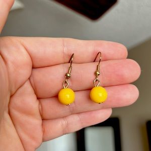 Yellow earrings